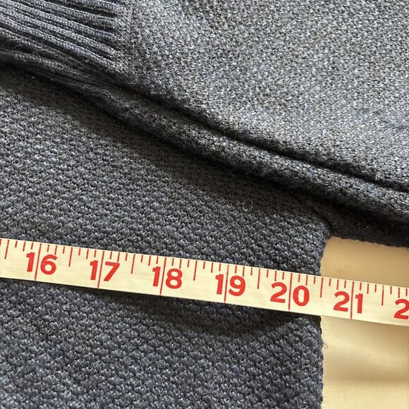 buffalo david bitton Blue Quarter Zip Sweater Size Medium Fleece Lined - Picture 4 of 7